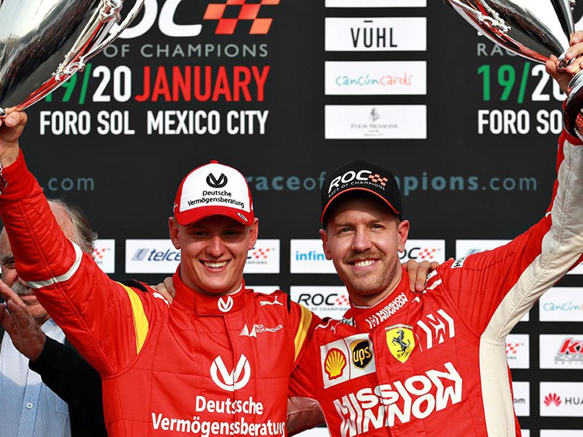 Mick Schumacher és Sebastian Vettel- ROC Mexico 2019